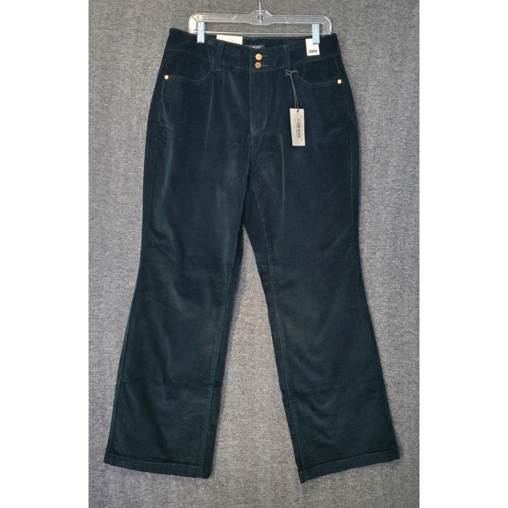 Judy Blue Pants Womens 16W Emerald Green Hi Rise Corduroy Wide Leg Trouser NWT